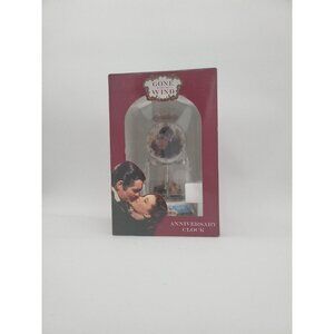 Gone With The Wind Anniversary Clock w/Horse &‎ Carriage Pendulums 9 Inch NIB